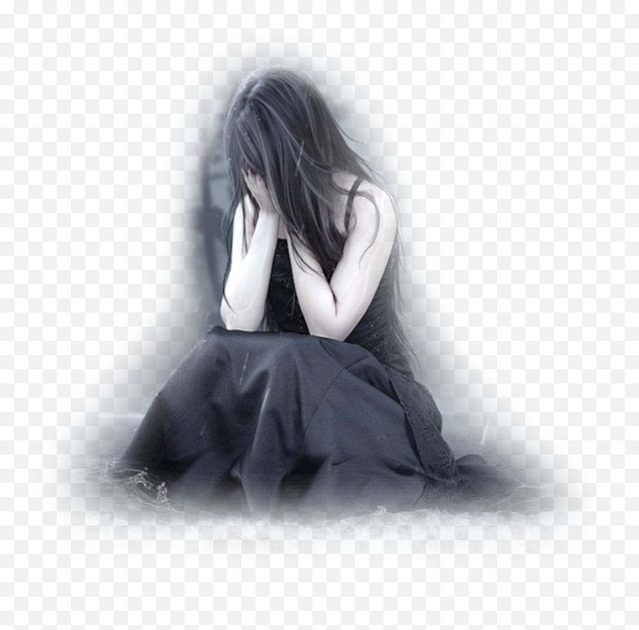 Sadgothic Sticker By Dulce Emoji,Crying Woman Clipart