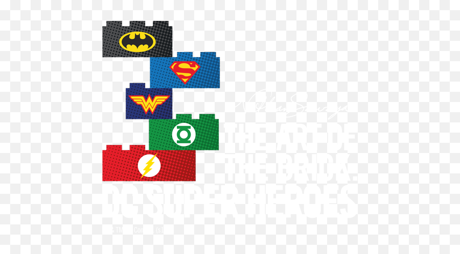 Download The Art Of The Brick - Dc Comics Lego Logo Png Art Of The Brick Dc Super Heroes Logo Emoji,Lego Logo