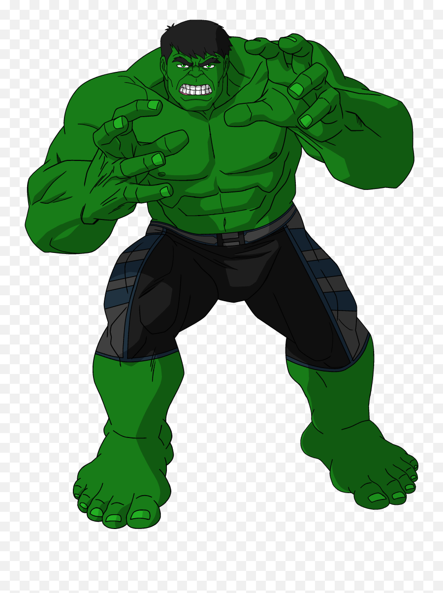 Hulk - Easy Cartoon Easy Hulk Drawing Emoji,Hulk Clipart