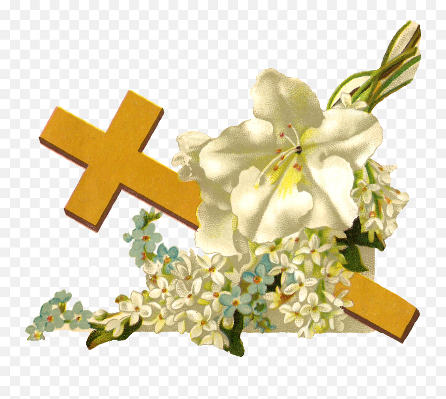 Library Of Easter Cross Clipart Freeuse Stock Free Png Files - Obituary Funeral Cross Png Emoji,Religious Easter Clipart