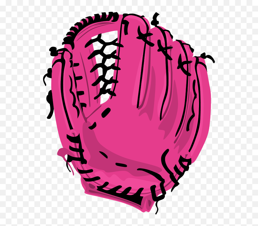 Softball And Glove Clipart - Vector Baseball Glove Svg Emoji,Softball Clipart