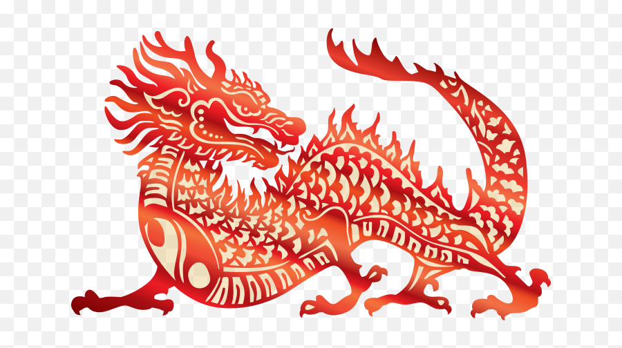Chinese Dragon Vector Png U0026 Free Chinese Dragon Vectorpng - Transparent Chinese Dragon Vector Png Emoji,Dragon Silhouette Png