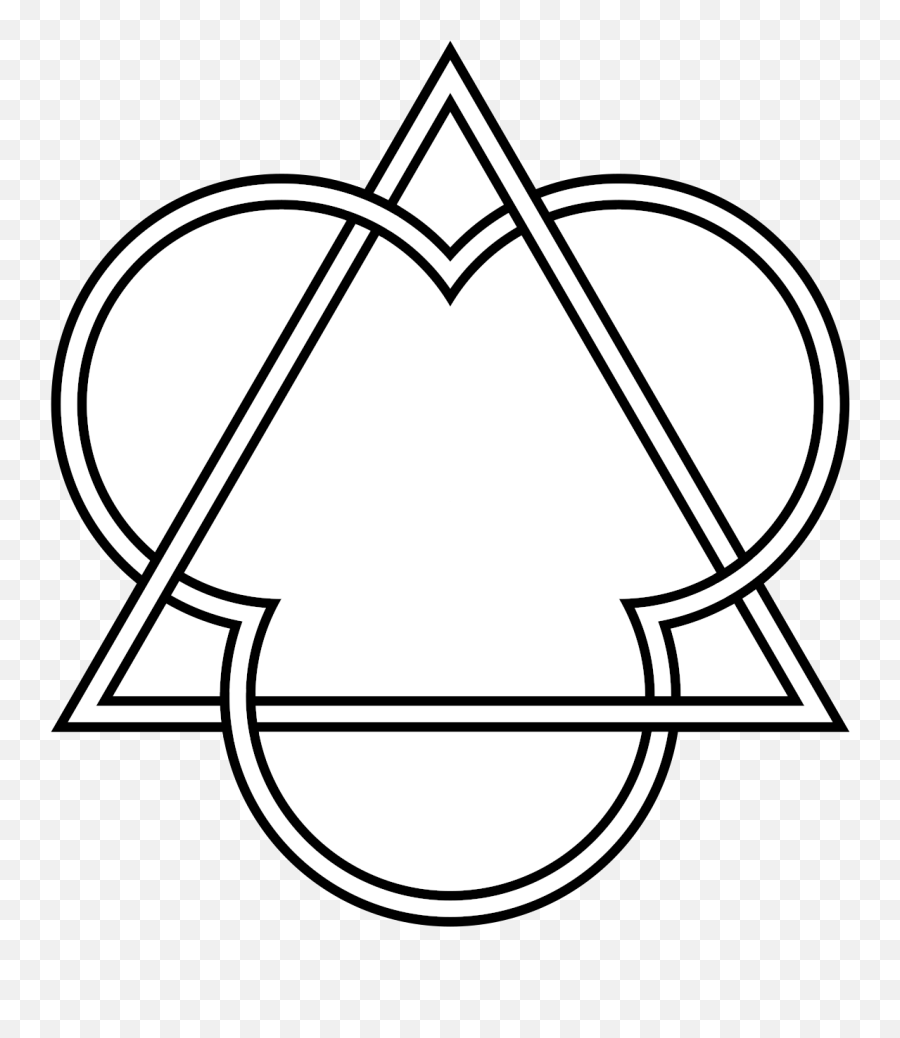 Trefoil - Trefoil And Triangle Emoji,Interlaced Png