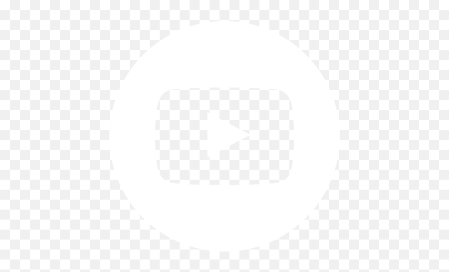 White Icon Social Media Icon Png - Youtube Icon In White Circle Png Emoji,Black And White Youtube Logo