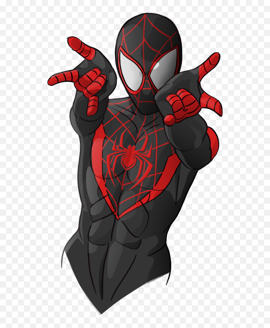 Download Hd Miles Morales Png - Into The Spider Verse Miles Spiderman Miles Morales Draw Emoji,Into The Spider Verse Logo