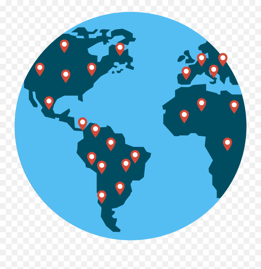 Download Dibujo De La Tierra Con Marcadores Alrededor Del - Globe Icon Png Emoji,Mundo Png