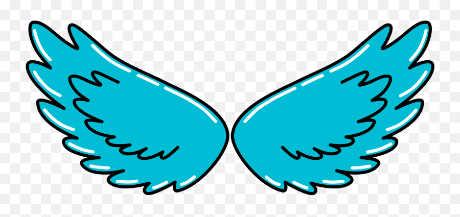 Angel Wings Clipart - Angel Wings Clipart Blue Emoji,Wings Clipart