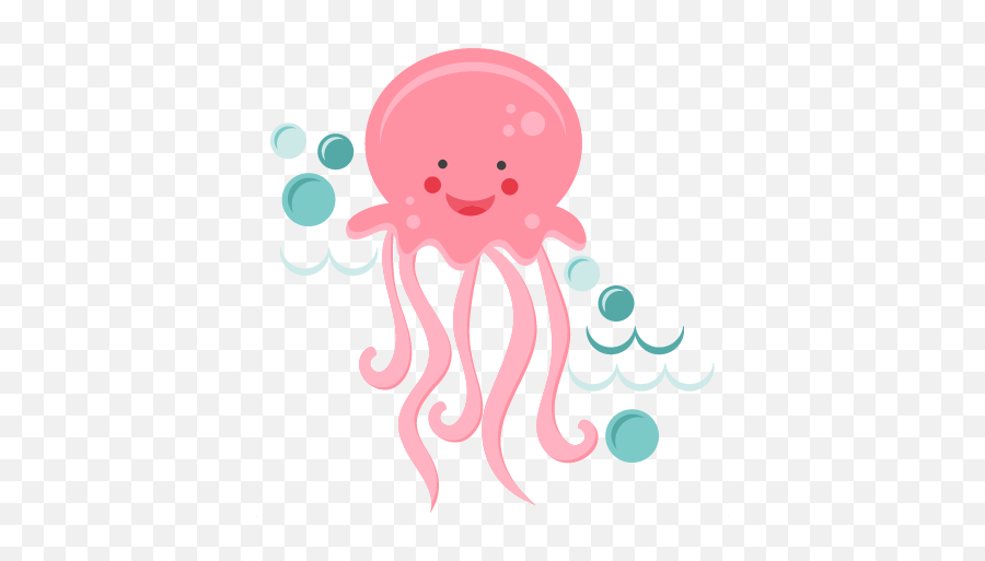 Jellyfish Clipart Transparent Png Image - Cute Jelly Fish Clipart Emoji,Jellyfish Clipart