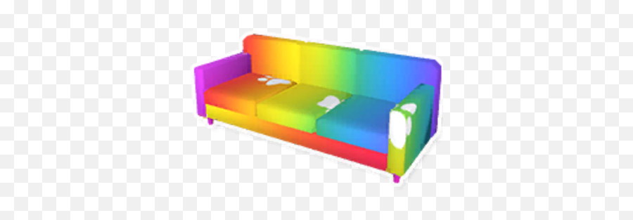 Rainbow Paw Large Sofa Garden Paws Wiki Fandom - Furniture Style Emoji,Sofa Png