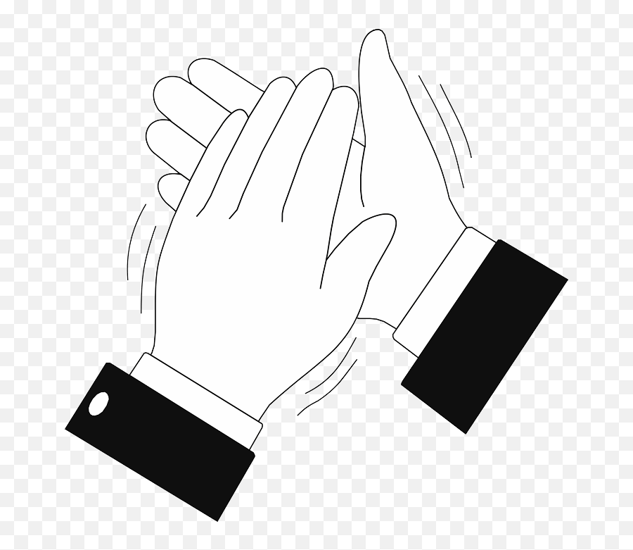 Clapping Hands Png - Applause Clipart Black And White Emoji,Clapping Hand Clipart