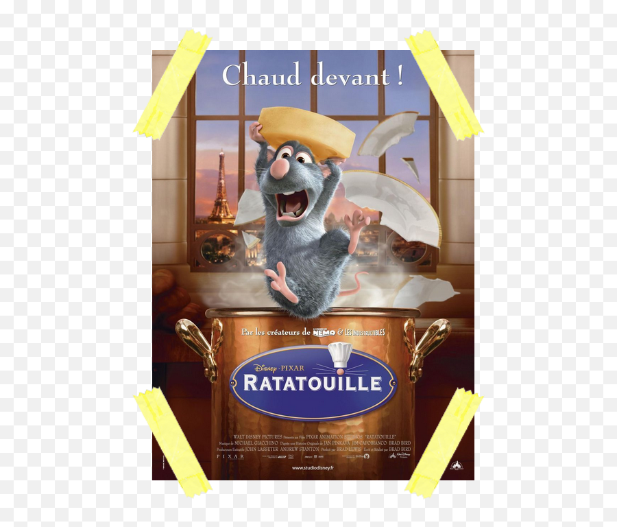 Ratatouille Png - French Ratatouille Movie Poster Emoji,Ratatouille Png