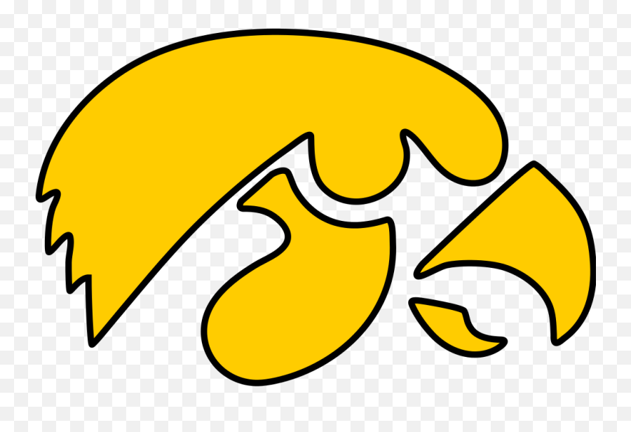 Free Iowa Hawkeye Stencil Download - Iowa Football Png Emoji,Hawkeye Logo