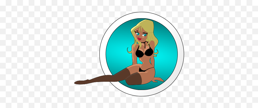 Red - Haired Woman In Bikini Openclipart Emoji,Bikini Clipart