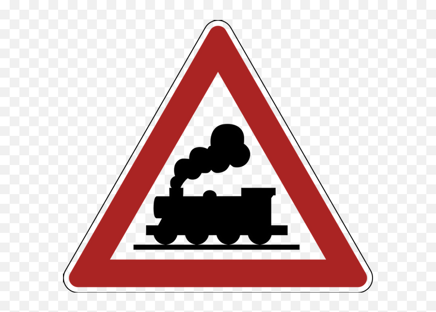 Traffic Sign Png Images Free Pngs - Railway Crossing Sign Png Emoji,Sign Png