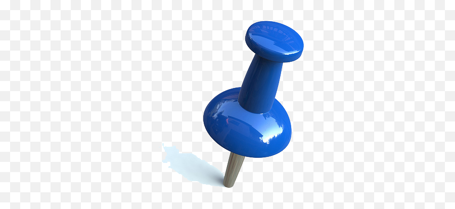 Blue Pin - Vertical Emoji,Pin Png