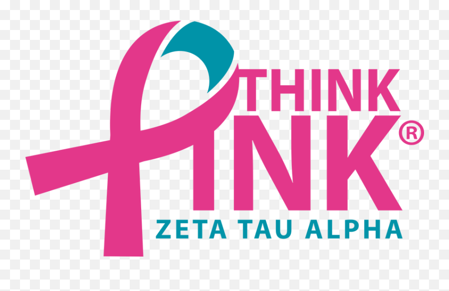 Chapter Philanthropy And Service Zeta Tau Alpha At Emoji,Pink Breast Cancer Ribbon Png
