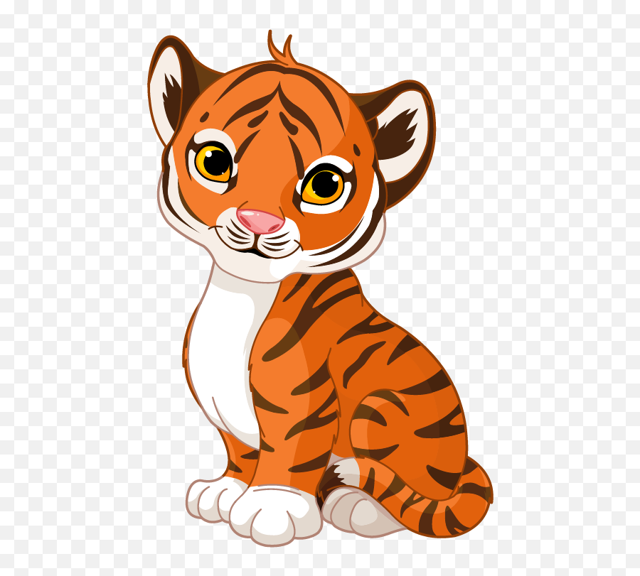 Baby Tiger Stickers Child Tiger Sticker Children Animals Emoji,Free Tiger Clipart