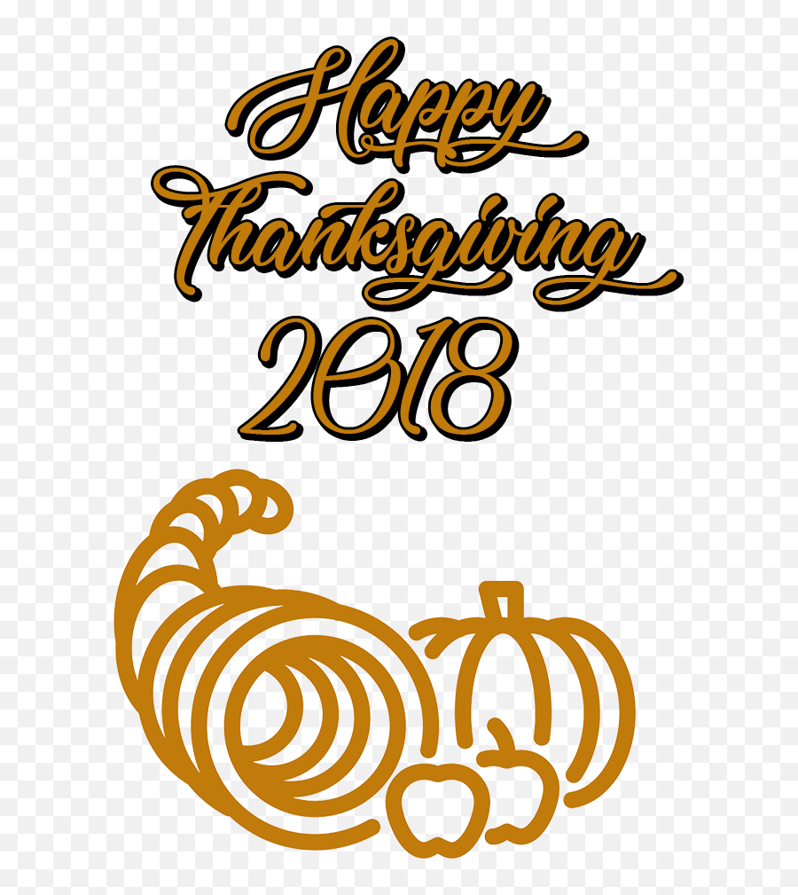 Happy Thanksgiving 2018 Pnglib U2013 Free Png Library - Clipart Happy Thanksgiving 2018 Emoji,Thanksgiving Png