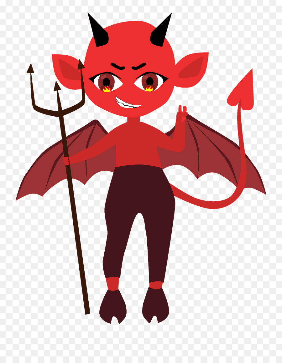 Little Devil Clipart - Demon Emoji,Devil Clipart