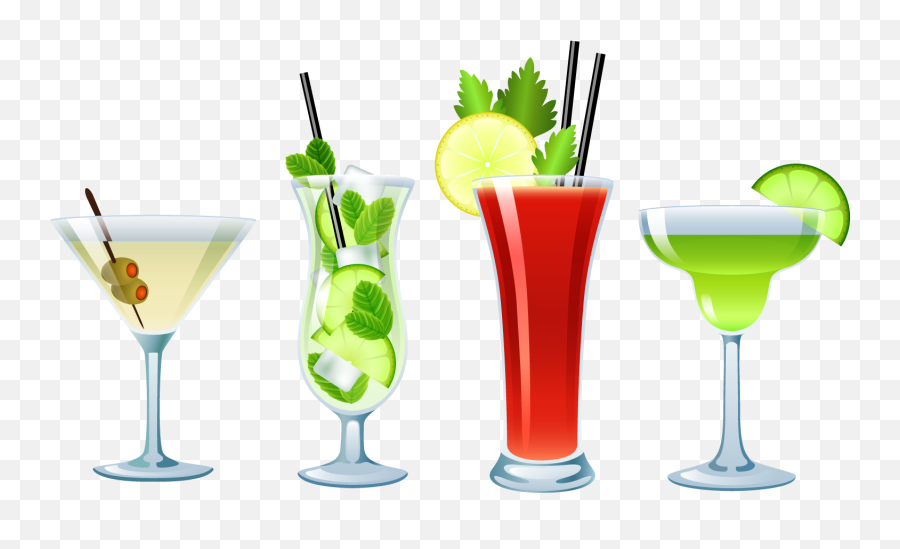 Cocktail Png - Transparent Background Cocktail Clipart Emoji,Cocktail Clipart