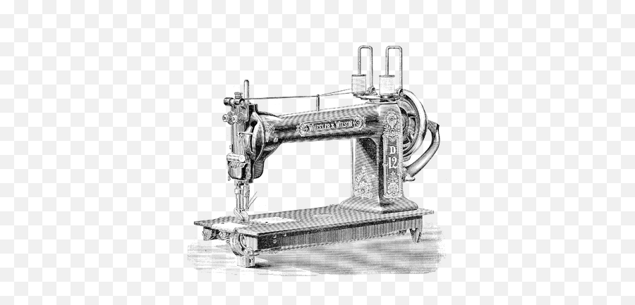 Side Vintage Sewing Machine Transparent - Old Sewing Machine Transparent Background Emoji,Sewing Machine Clipart