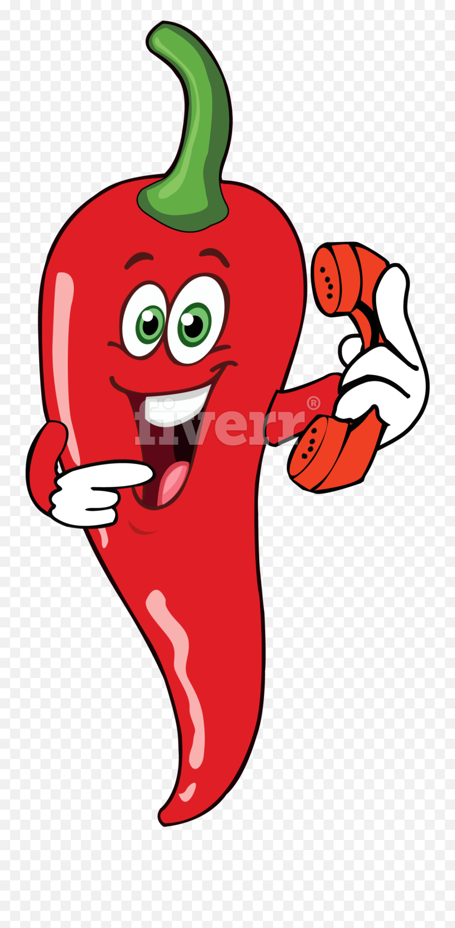 Chili Pepper Cartoon Clipart - Cartoon Chili Clip Art Emoji,Chili Clipart