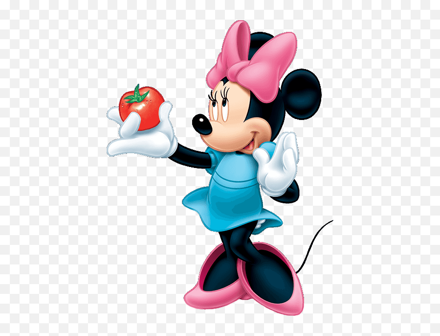 Minnie Wtomato Minnie Minnie Mouse Clipart Mickey Mouse - Minnie Mouse With Tomato Emoji,Mickey Mouse Clipart
