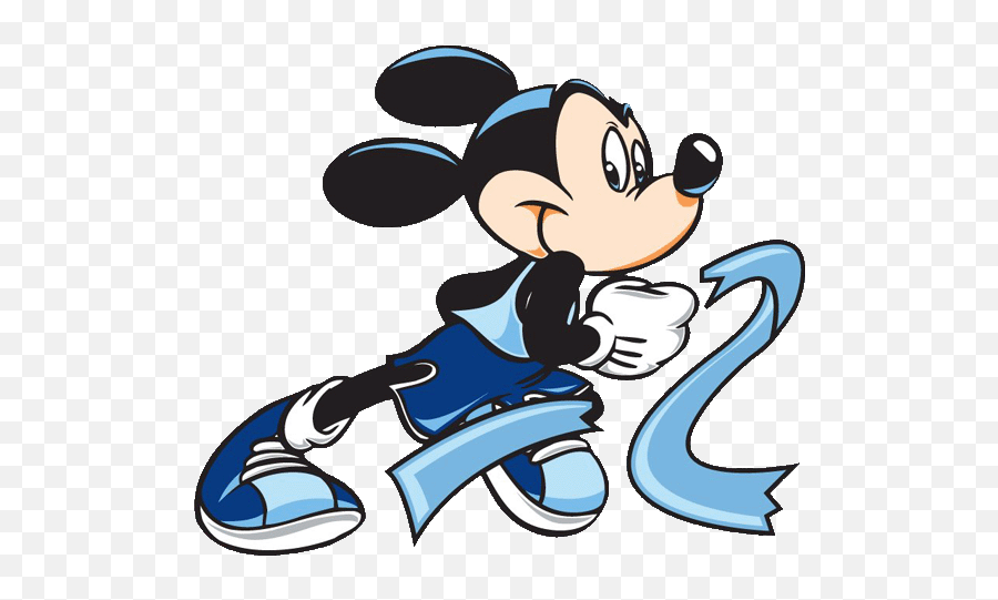 Mickey Mouse Baseball Clipart - Fictional Character Emoji,Finish Line Clipart