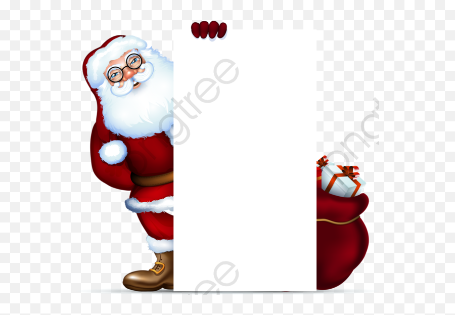 Gift Tag Png - Gift Tag Clipart Papai Noel Com Promoção Transparent Santa Claus Clip Art Emoji,Gift Tag Clipart