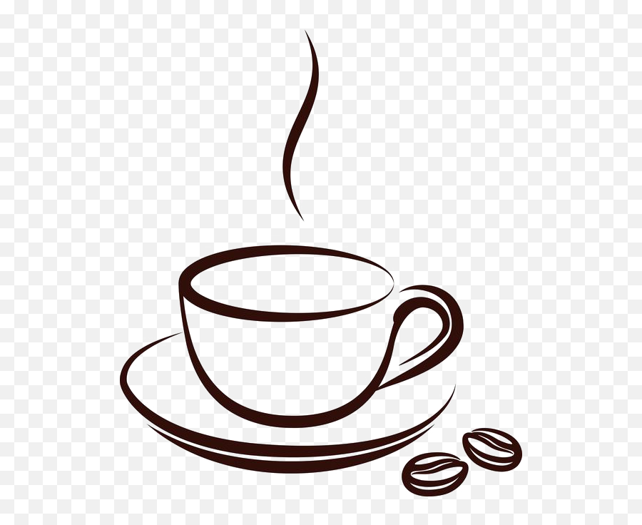 Download Drawn Tea Cup Cafe Mug - Simple Coffee Drawing Emoji,Coffee Cup Clipart