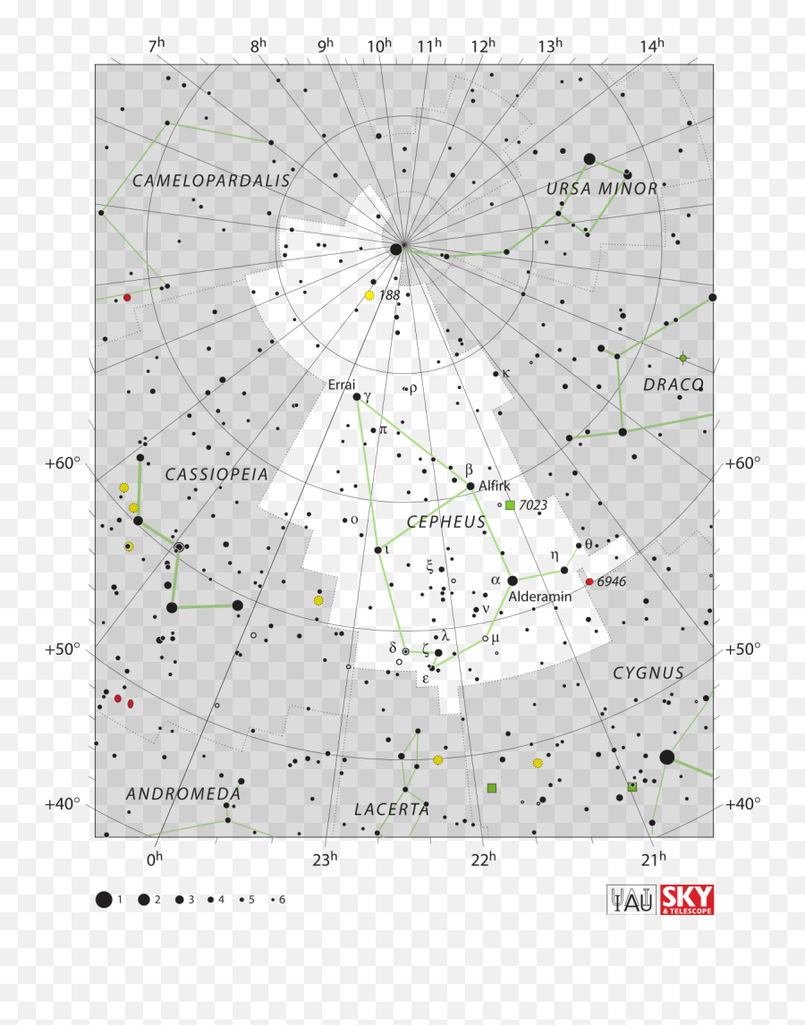 Cepheus - Cepheus Constellation Stars Map Emoji,Constellation Png