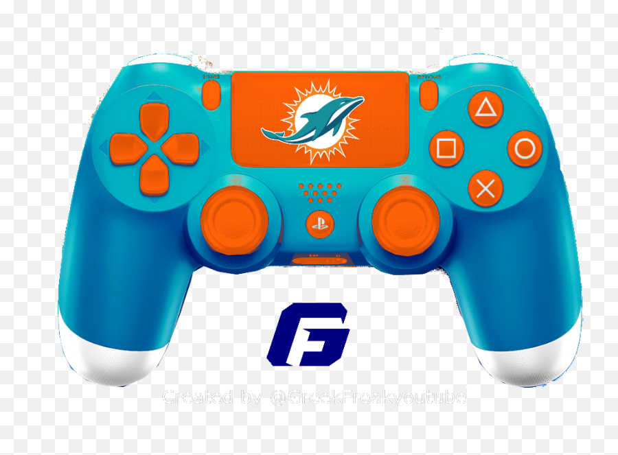Download Check Out All My Nfl Ps4 Controller Concept Miami - Miami Dolphins Emoji,Miami Dolphins Logo Png