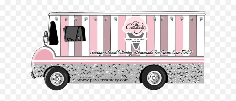 Pavu0027s Creamery Food Truck Pavu0027s Creamery - Language Emoji,Food Truck Png