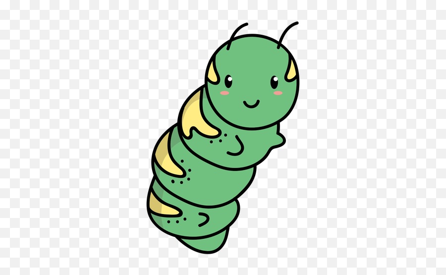 Cute Baby Caterpillar Illustration - Soft Emoji,Caterpillar Png