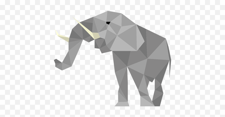 Elephant Low Poly - Transparent Png U0026 Svg Vector File Elephant Hyde Emoji,Elephant Transparent Background