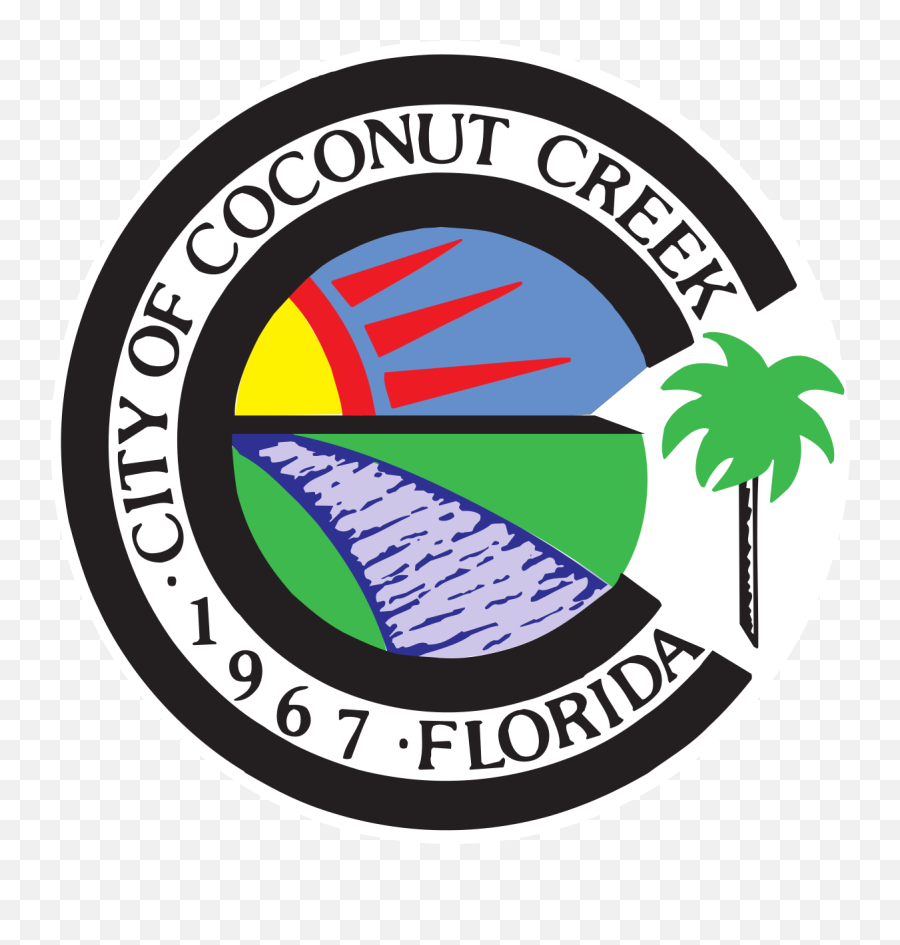 Seal Of Coconut Creek Florida Emoji,Coconut Logo