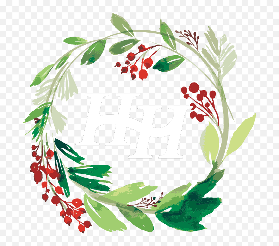 Holly Clipart Holly Bush - Christmas Clipart Watercolor Free Transparent Holly Wreath Clipart Emoji,Christmas Clipart