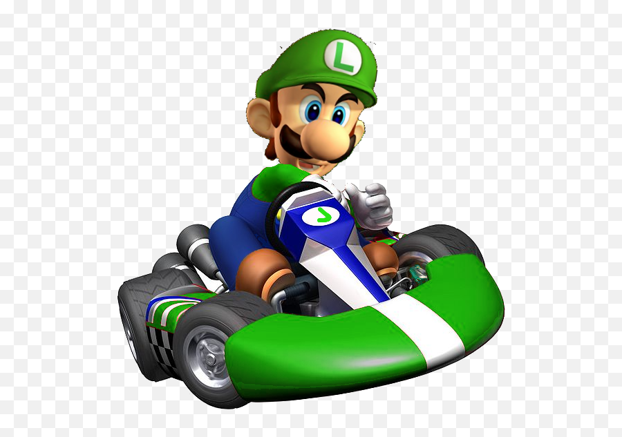 Mario Kart Luigi Png Png Image With No - Luigi Mario Kart Characters Emoji,Luigi Png