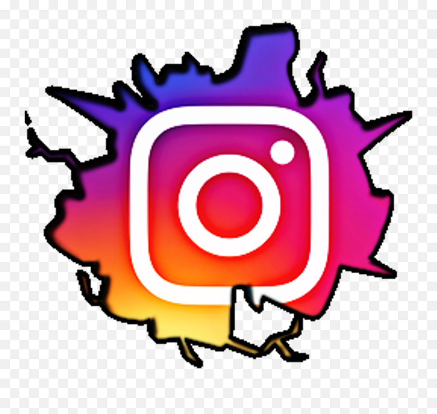 Download Intagram Sticker - Instagram Symbol Black And White Emoji,Instagram Logo Black Background