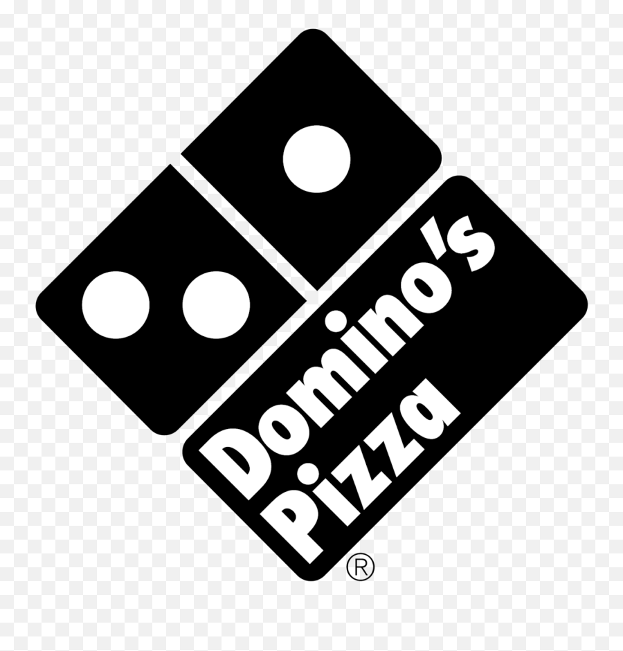 Dominos Pizza Logo Black And White - Dominos Pizza Outline Logo Emoji,Dominos Logo