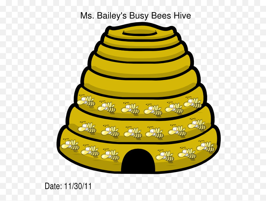 Busy Bees Hive Clip Art At Clkercom - Vector Clip Art Best Bees Emoji,Beehive Clipart