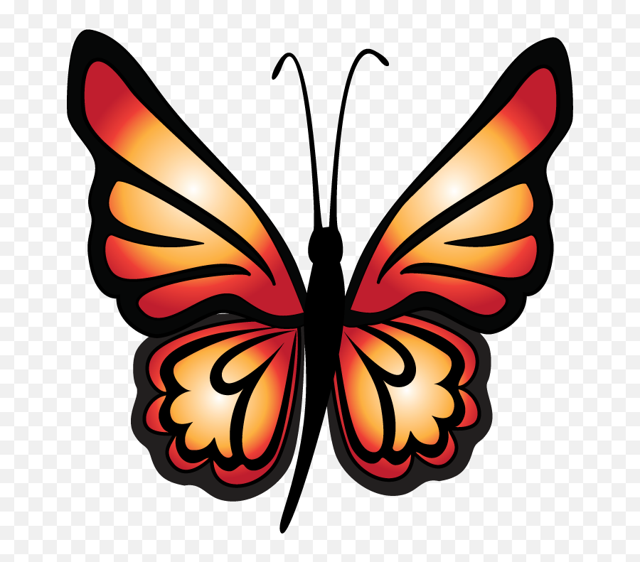Creation Creatures Llc - Monarch Butterfly Clipart Full Emoji,Monarch Butterfly Clipart