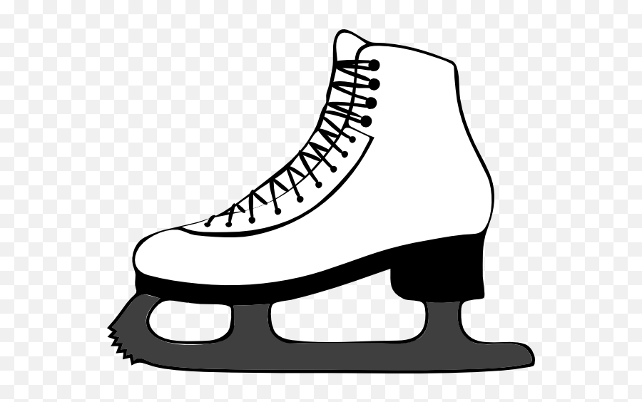 Ice Skating Clip Art At Clker - Cartoon Transparent Figure Skate Emoji,Ice Skating Clipart