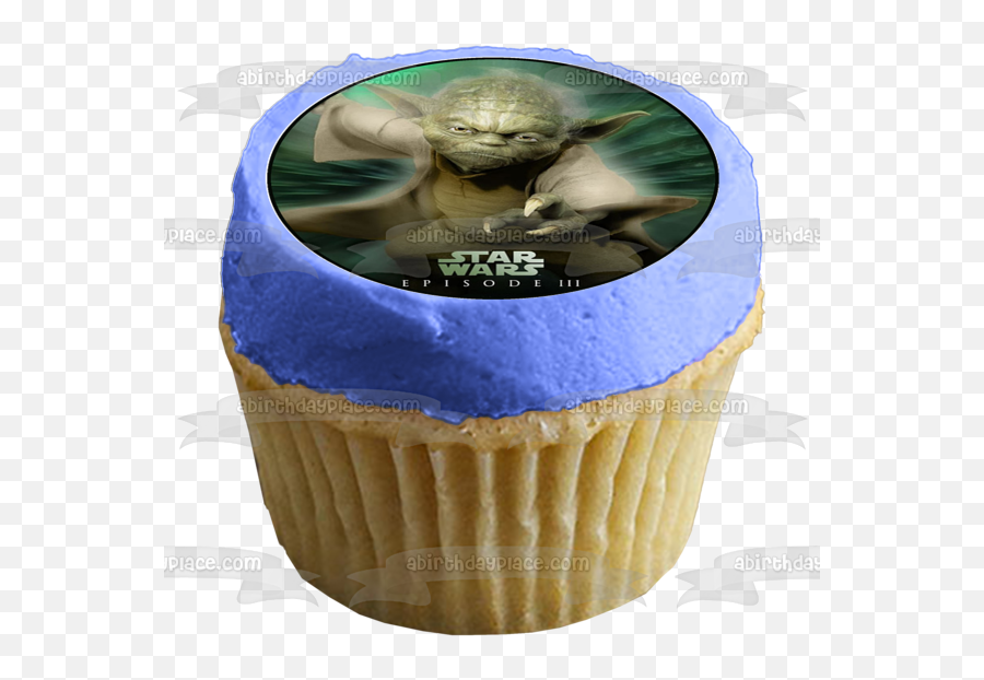 Star Wars Darth Vader Anakin Skywalker Yoda Edible Cupcake Topper Images Abpid09027 - Funtime Foxy Ballora Lolbit Emoji,Yoda Transparent