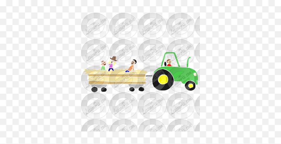 Hayride Stencil For Classroom Therapy - Tractor Emoji,Hayride Clipart