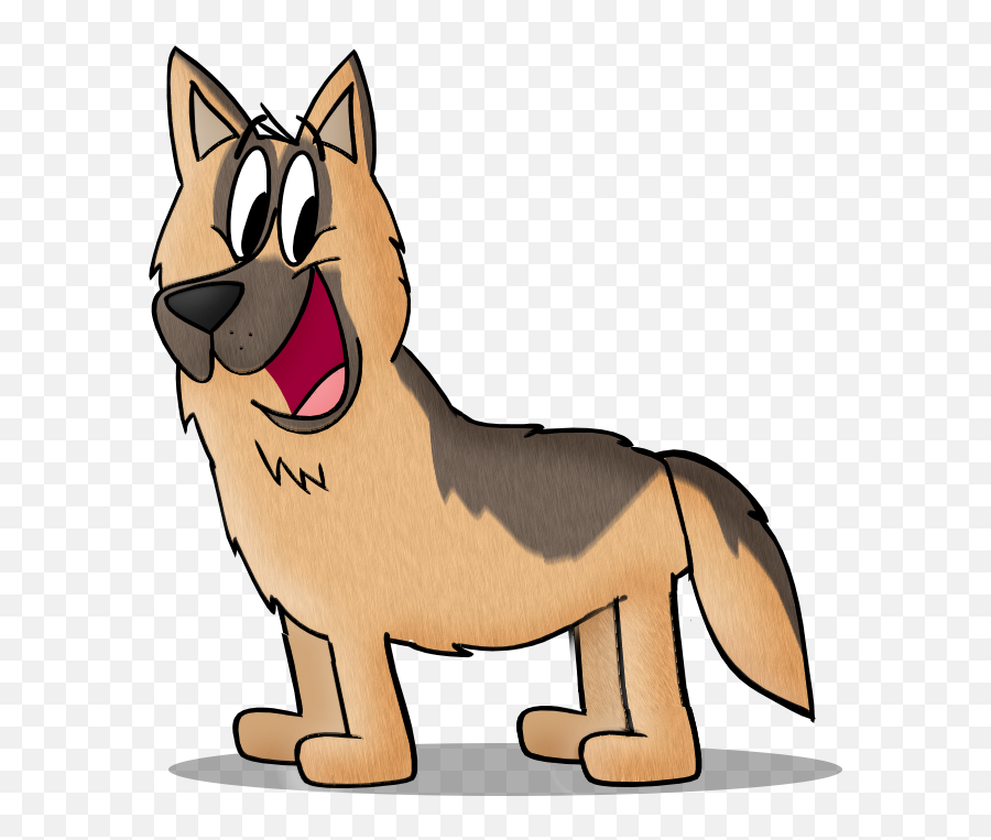 Download 28 Collection Of German Shepherd Puppy Clipart - German Shepherd Cartoon Dog Drawing Emoji,Puppy Clipart