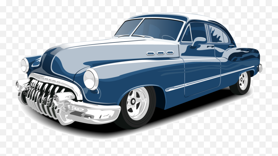 Download Vector Vintage Classic Car - Classic Car Png Emoji,Vintage Car Clipart