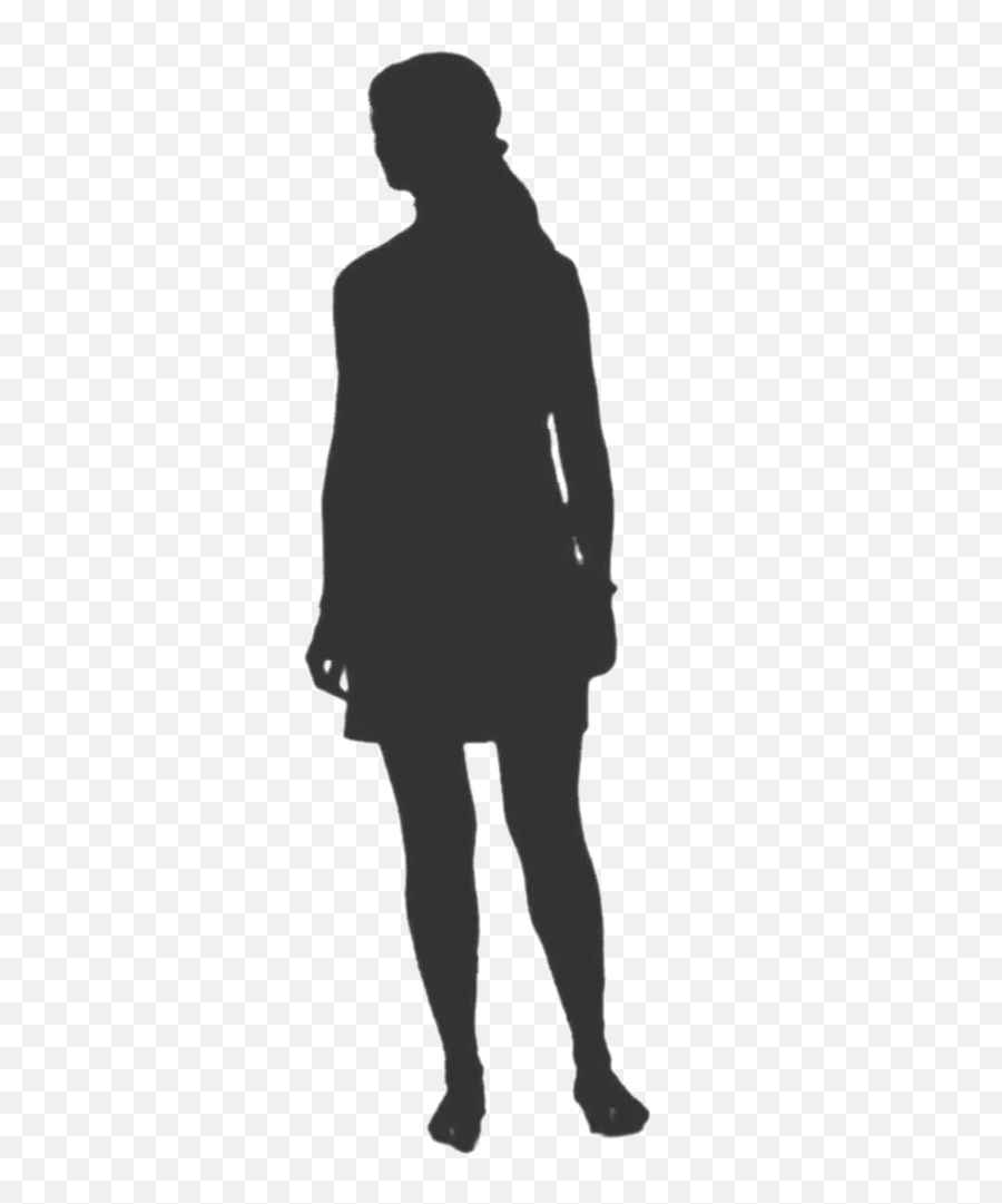 Silhouette Png Photo - Standing Woman Back Silhouette Emoji,Silhouette Png
