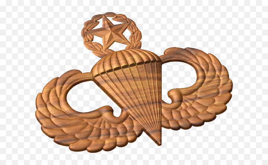 Master Parachutist Badge Style A Cnc - Antique Emoji,Parachutist Clipart