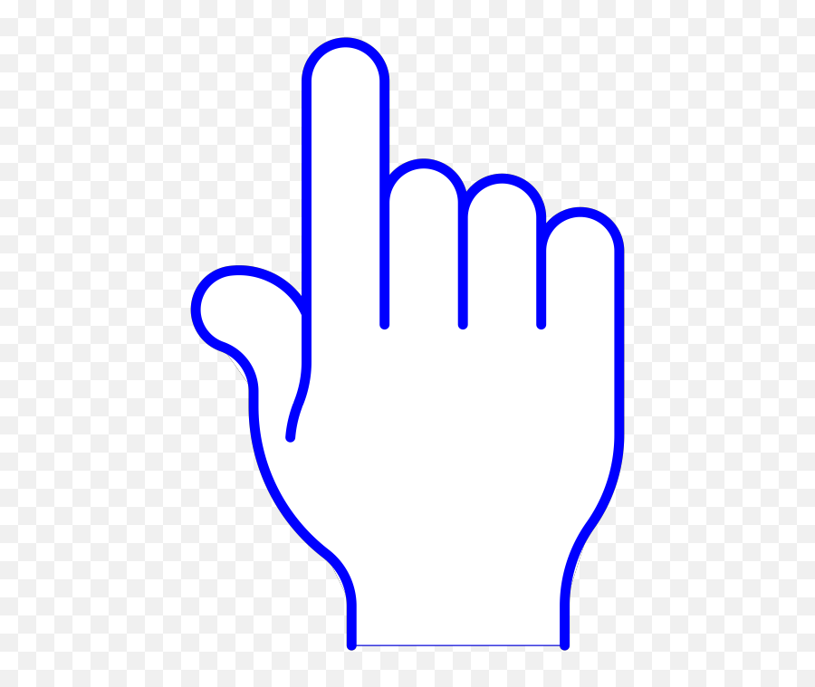 Blue Pointer Finger Clip Art At Clkercom - Vector Clip Art Hình Ngón Tay Tr Emoji,Pointing Finger Clipart